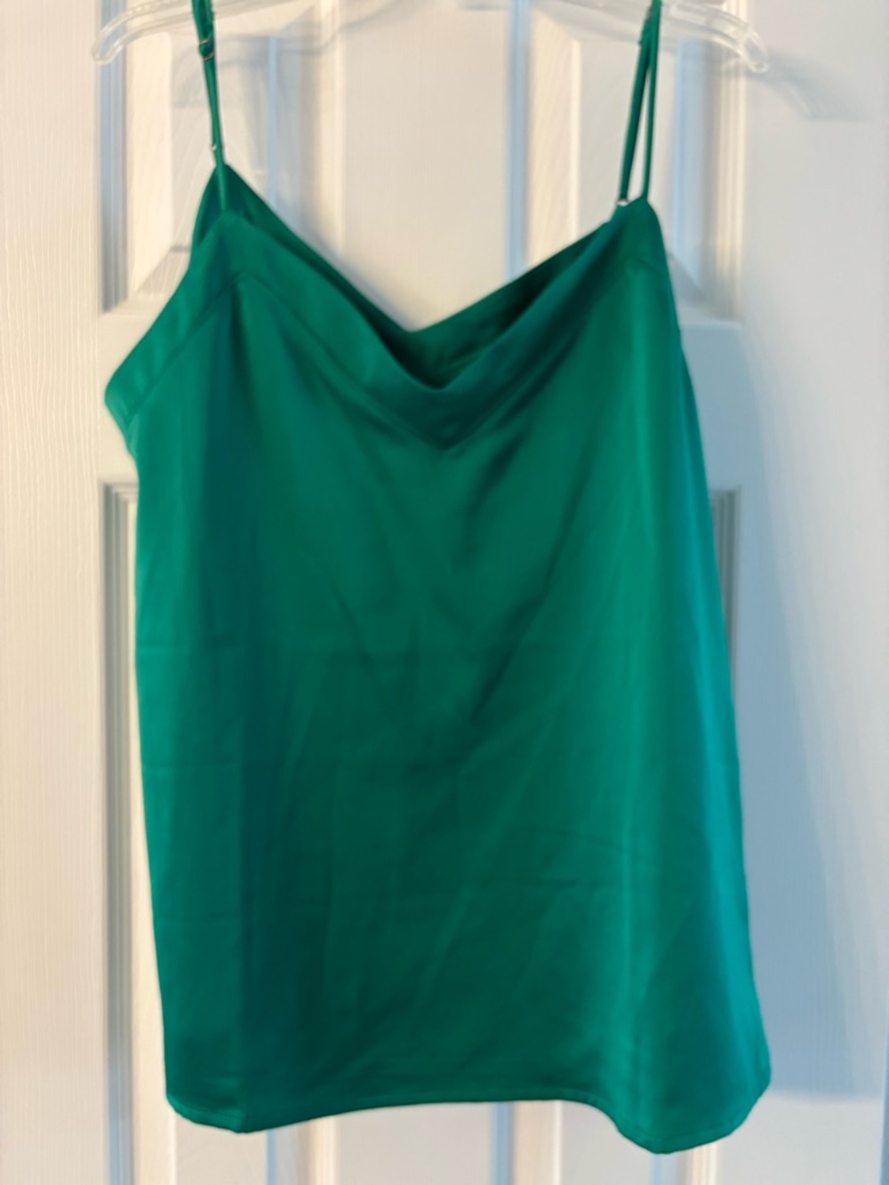 Gibson Emerald Green Satin Cowl Neck Camisole
